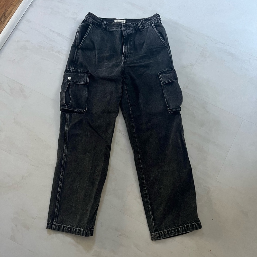 Madewell low slung cargo jean size 26 grey wash